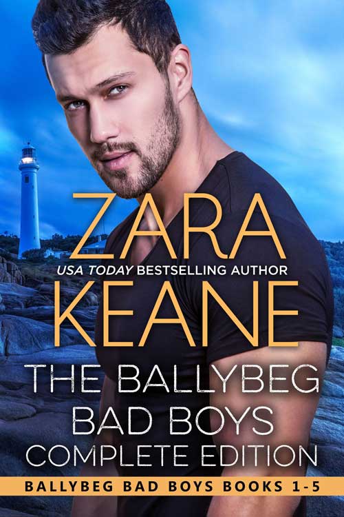 The book cover for Zara Keane’s Ballybeg Bad Boys series Books 1-5 box set.